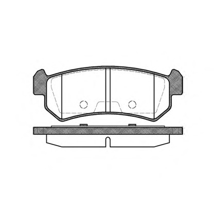 Photo Brake Pad Set, disc brake REMSA 104800