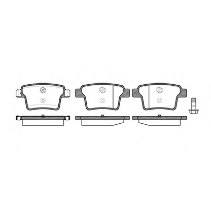 Photo Brake Pad Set, disc brake REMSA 114910