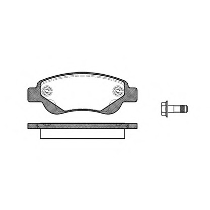 Photo Brake Pad Set, disc brake REMSA 117700