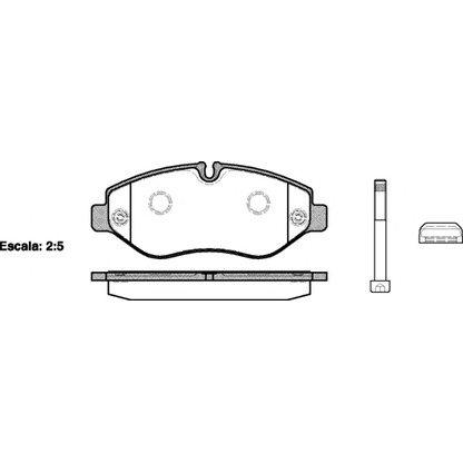 Photo Brake Pad Set, disc brake REMSA 124510