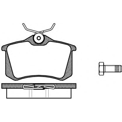 Photo Brake Pad Set, disc brake REMSA 026300