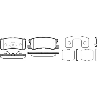 Photo Brake Pad Set, disc brake REMSA 080312