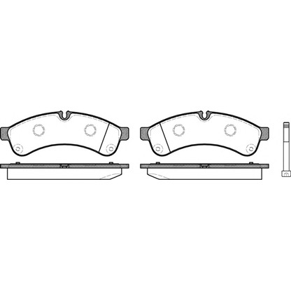 Photo Brake Pad Set, disc brake REMSA 133900