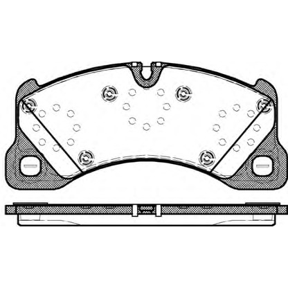 Photo Brake Pad Set, disc brake REMSA 134500