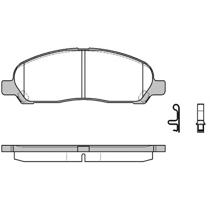 Photo Brake Pad Set, disc brake REMSA 112002