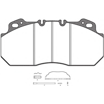 Foto Kit pastiglie freno, Freno a disco REMSA JCA62230