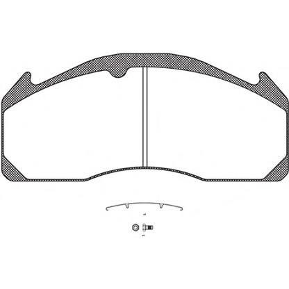 Foto Kit pastiglie freno, Freno a disco REMSA JCA103300