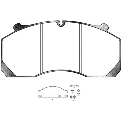 Foto Kit pastiglie freno, Freno a disco REMSA JCA115780