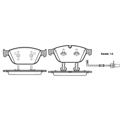 Photo Brake Pad Set, disc brake REMSA 144302