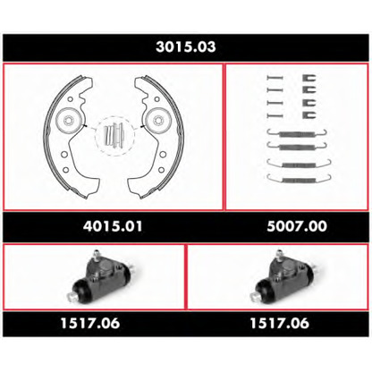 Photo Brake Shoe Set REMSA 301503