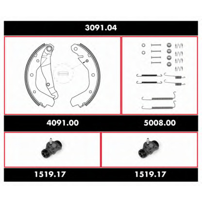 Photo Brake Shoe Set REMSA SPK309104