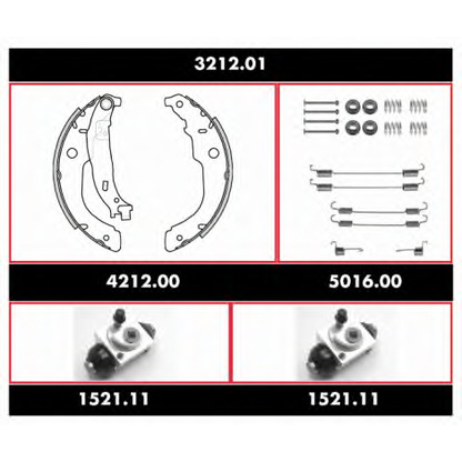 Photo Brake Shoe Set REMSA SPK321201