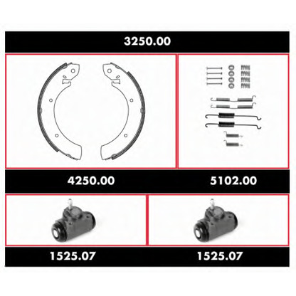 Photo Brake Set, drum brakes REMSA 325000