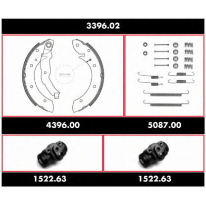 Photo Brake Shoe Set REMSA 339602