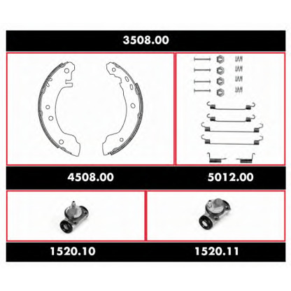 Photo Brake Shoe Set REMSA 350800