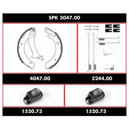 Foto Kit ganasce freno REMSA SPK304700