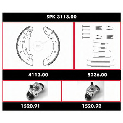 Foto Kit ganasce freno REMSA SPK311300