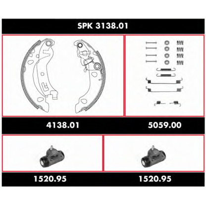 Foto Bremsbackensatz REMSA SPK313801