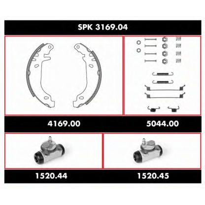 Photo Brake Shoe Set REMSA SPK316904