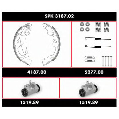 Photo Brake Shoe Set REMSA SPK318702