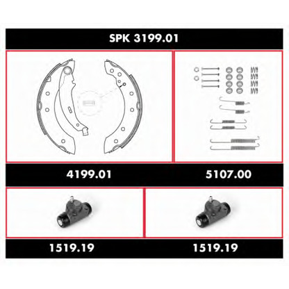 Foto Kit ganasce freno REMSA SPK319901