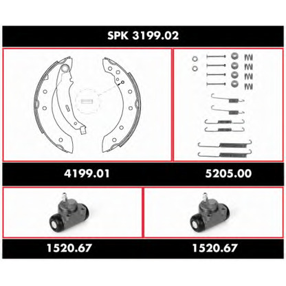 Photo Brake Shoe Set REMSA SPK319902