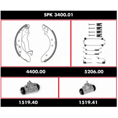 Photo Brake Shoe Set REMSA SPK340001