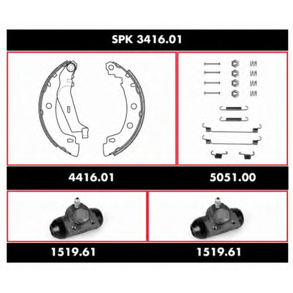 Foto Kit ganasce freno REMSA SPK341601