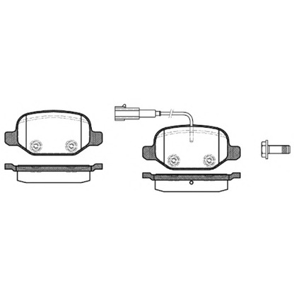 Photo Brake Pad Set, disc brake REMSA 072702