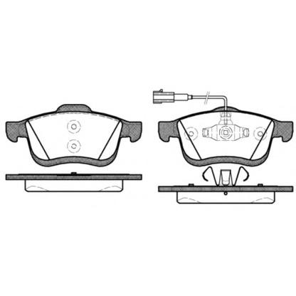 Photo Brake Pad Set, disc brake REMSA 118322