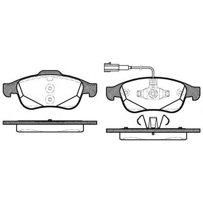 Photo Brake Pad Set, disc brake REMSA 124802