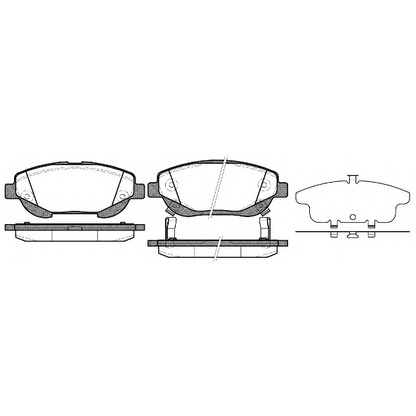 Photo Brake Pad Set, disc brake REMSA 145302