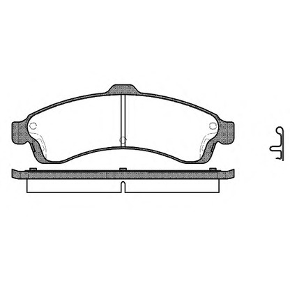 Photo Brake Pad Set, disc brake REMSA 083702