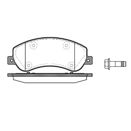 Foto Kit pastiglie freno, Freno a disco REMSA 125000