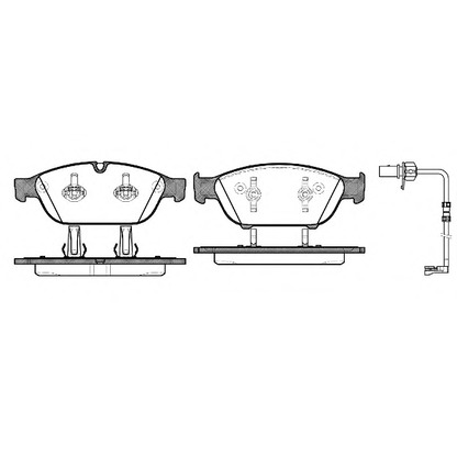 Photo Brake Pad Set, disc brake REMSA 144112