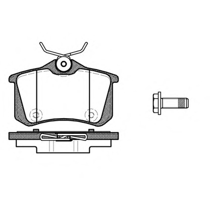 Foto Kit pastiglie freno, Freno a disco REMSA 139110