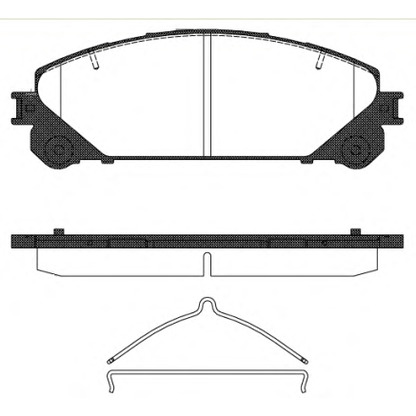 Photo Brake Pad Set, disc brake REMSA 131200