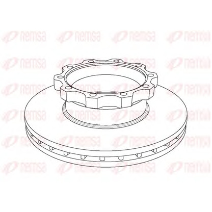 Photo Disque de frein REMSA NCA104420