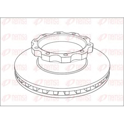 Photo Brake Disc REMSA NCA104520