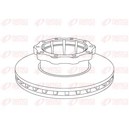 Zdjęcie Tarcza hamulcowa REMSA NCA104820