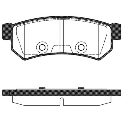 Photo Brake Pad Set, disc brake REMSA 104810