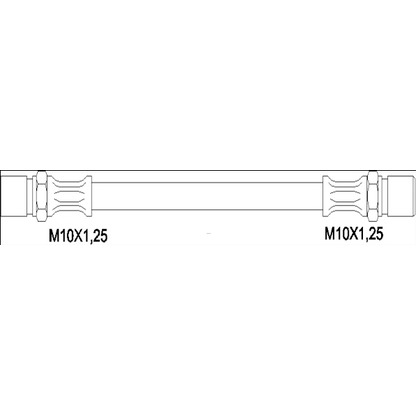 Foto Tubo flexible de frenos REMSA 190025