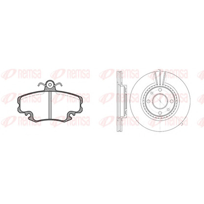 Photo Disque de frein REMSA 814106