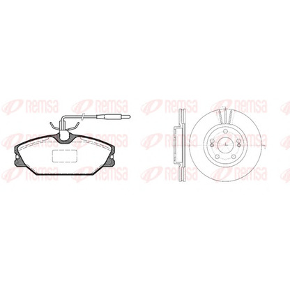 Photo Disque de frein REMSA 820805