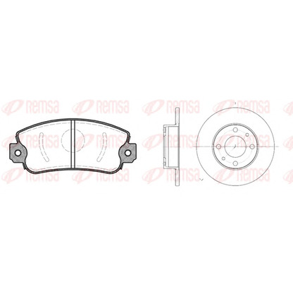 Photo Disque de frein REMSA 837200