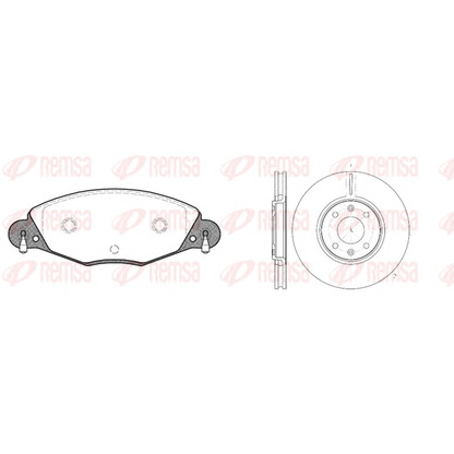 Photo Brake Set, disc brakes REMSA 882700