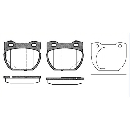 Photo Brake Pad Set, disc brake REMSA 058420