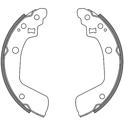 Photo Brake Shoe Set, parking brake REMSA 424100