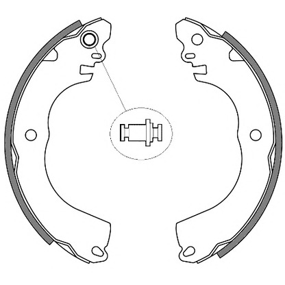 Photo Brake Shoe Set REMSA 425700