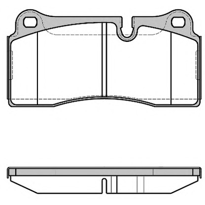 Photo Brake Pad Set, disc brake REMSA 098340